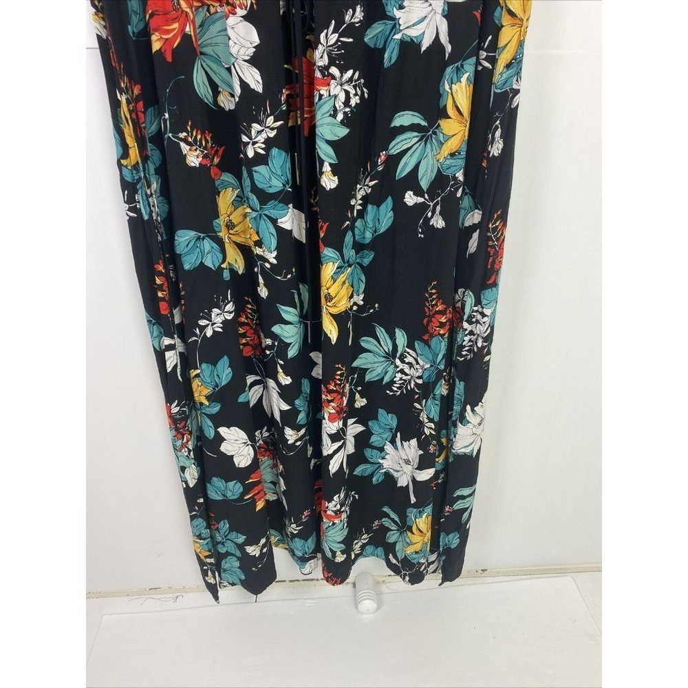 City Chic Size XXL 24 Women's Maxi Dress Sleeveless Black Floral - Picture 4 of 8